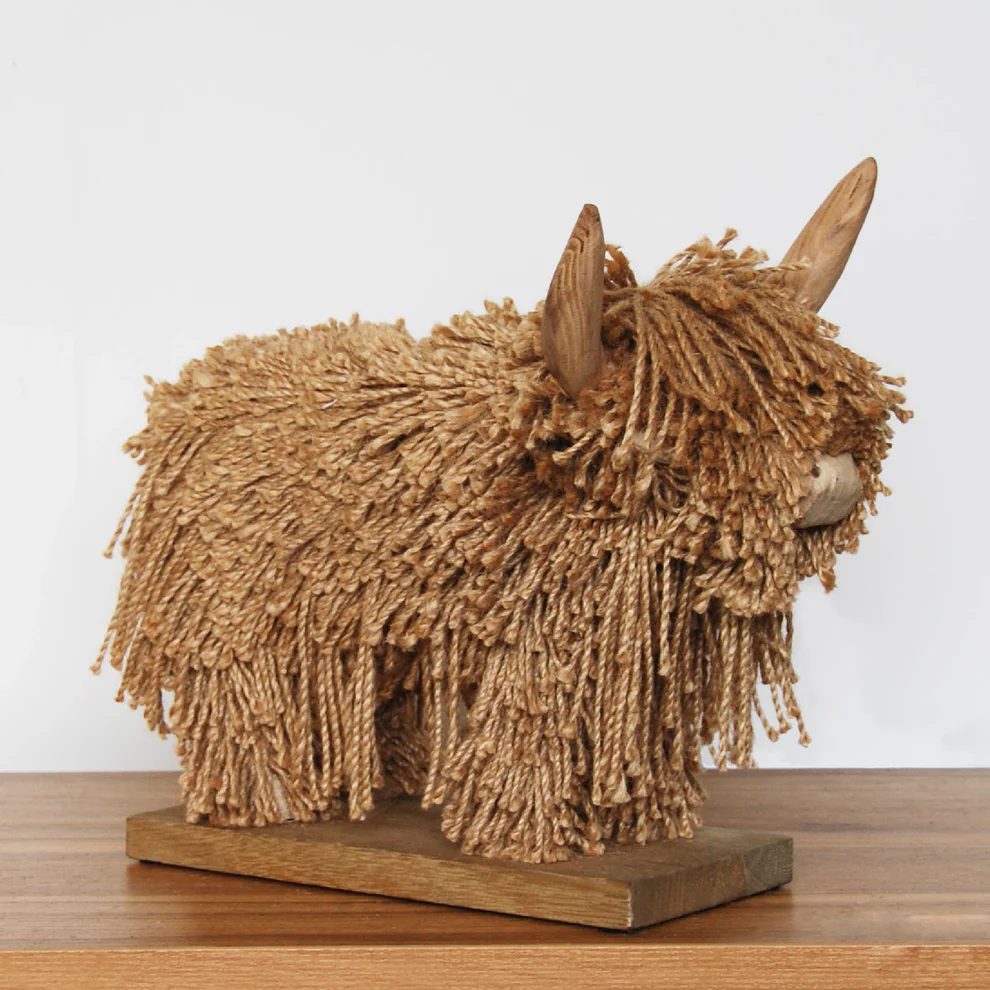 Morag Mini Full Cow | Jute Natural
