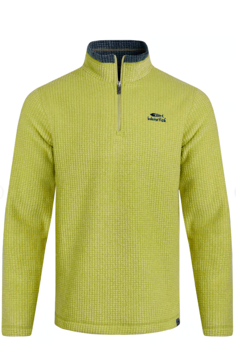 Newark Eco 1/4 Zip Grid Fleece - Tarragon