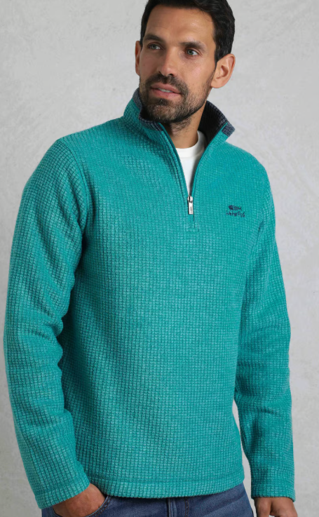 Newark Eco 1/4 Zip Grid Fleece - Viridis