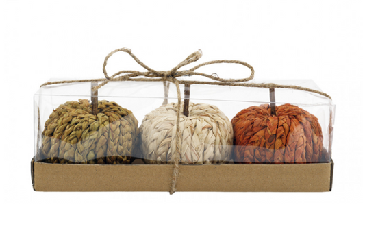 Set of 3 Jute Pumpkins