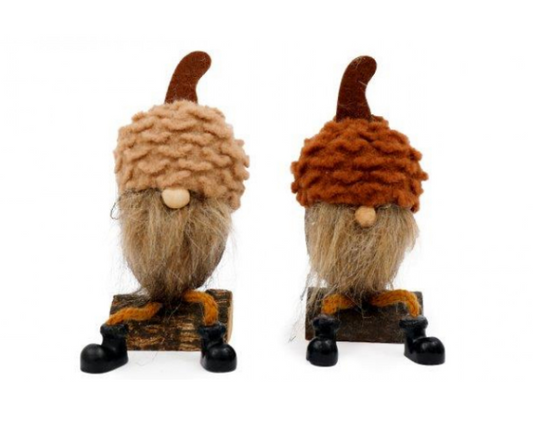 Autumn Acorn Hat Gonk Sitting