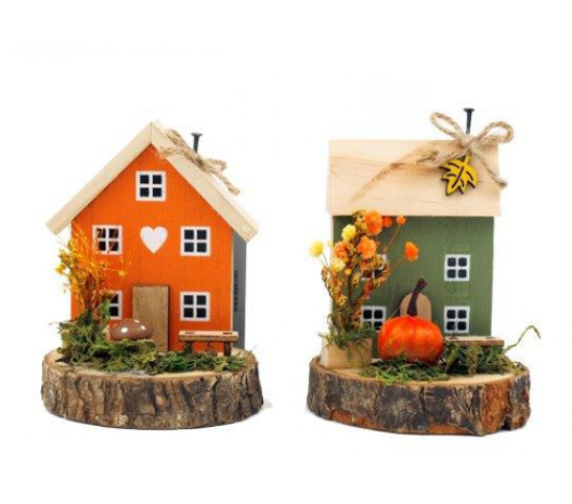 Autumn Wooden House