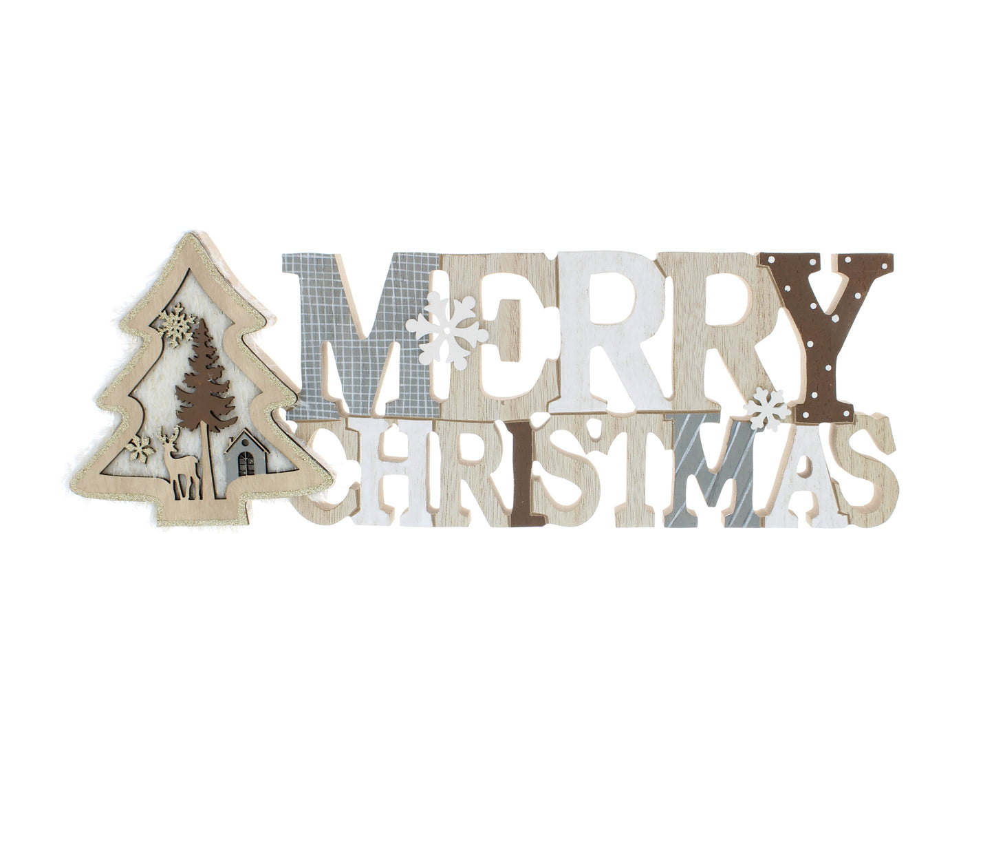 Merry Christmas & Tree Sign