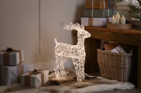 Clear Bead Reindeer