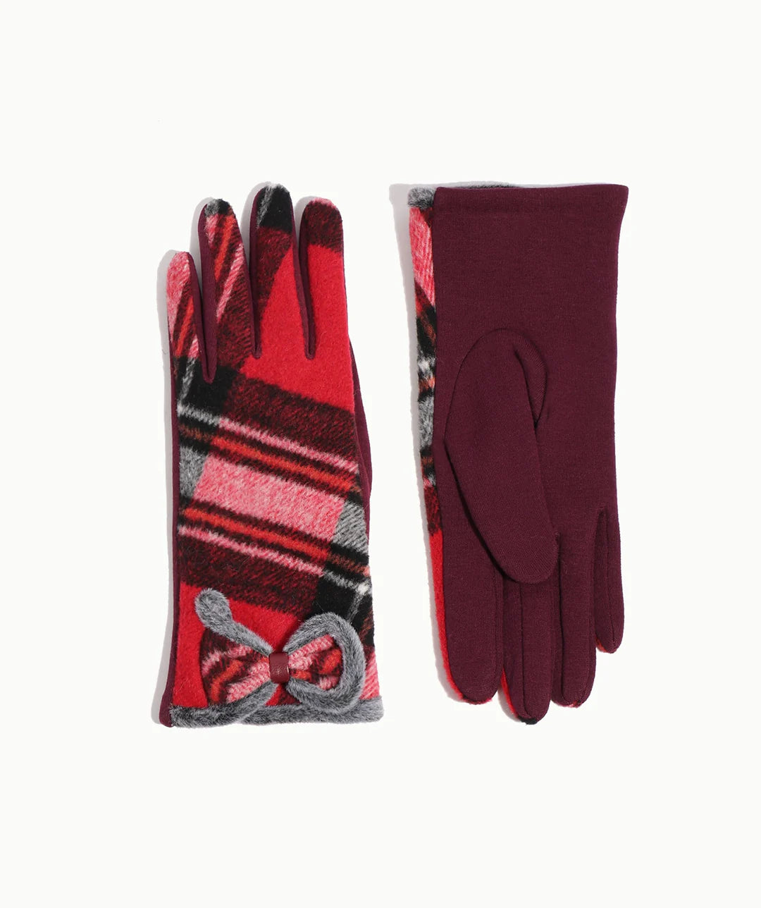 Paisley - Tartan Faux Suede Glove