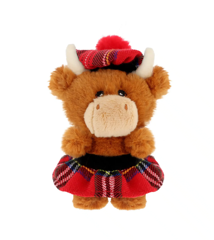 Highland Cow with Kilt & Tammy