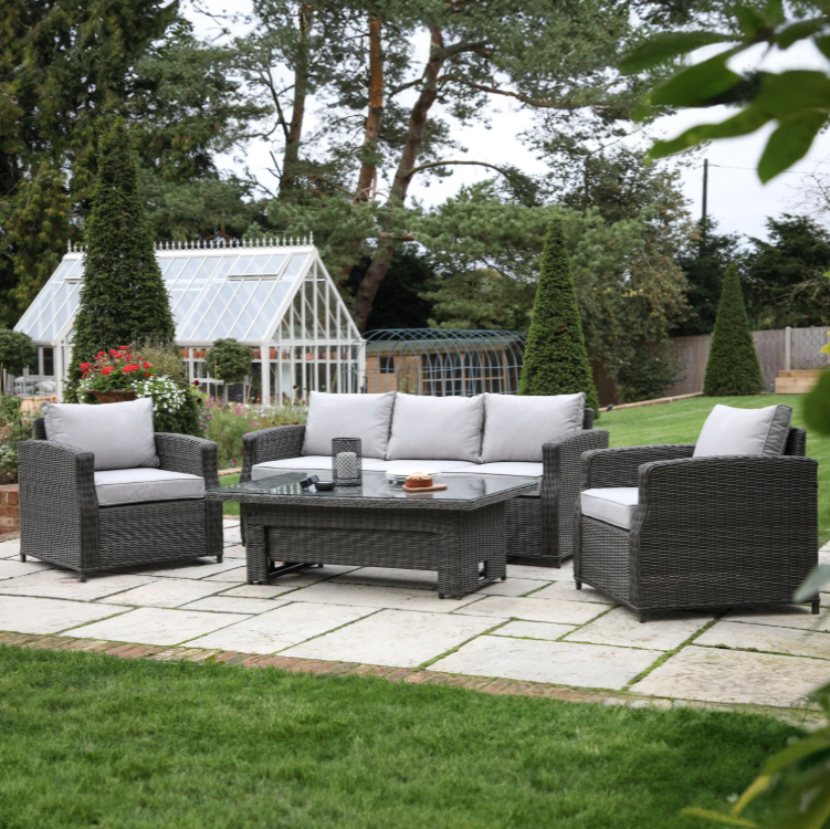Bute 3 Seater Dining Set Rising Table