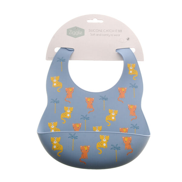 Tigers & Leopards Silicone Catch it Bib