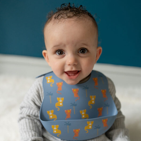 Tigers & Leopards Silicone Catch it Bib