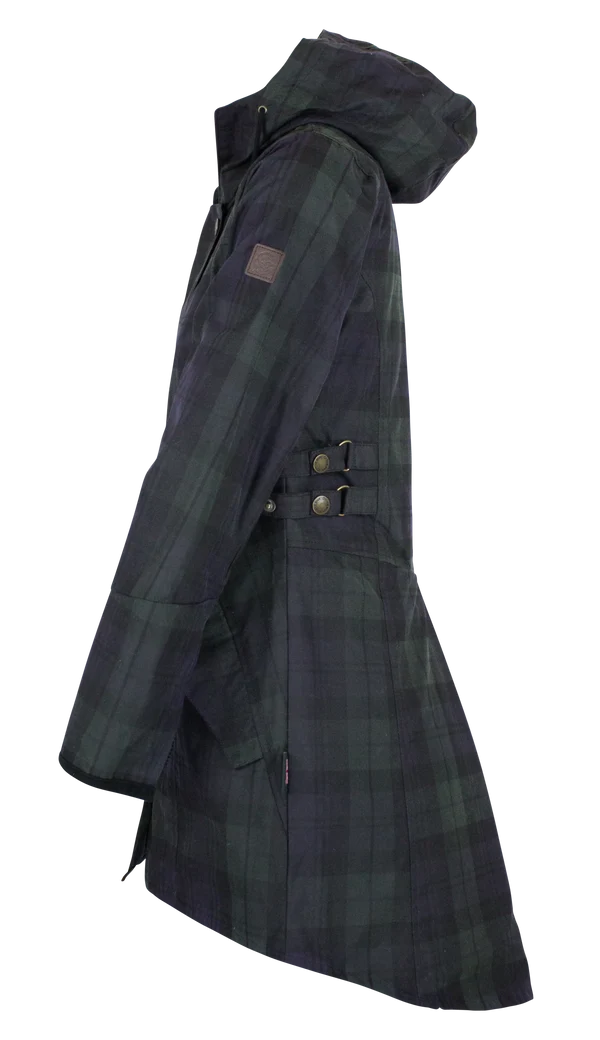 Wax Tartan Hooded Katrina - Blackwatch