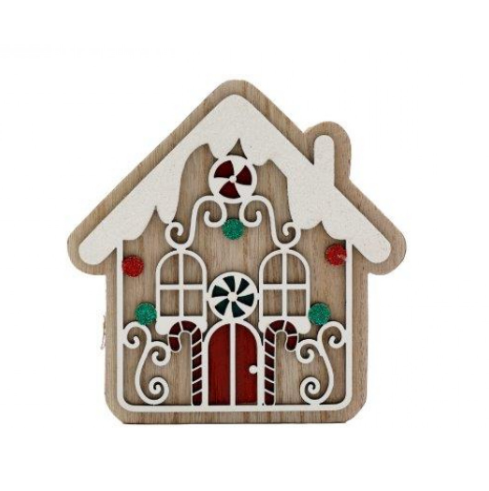 Wooden Gingerbread House