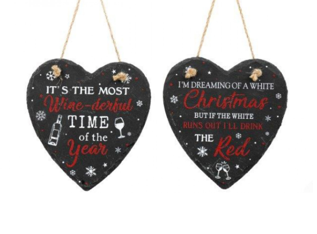 14.5cm Xmas Heart Deco