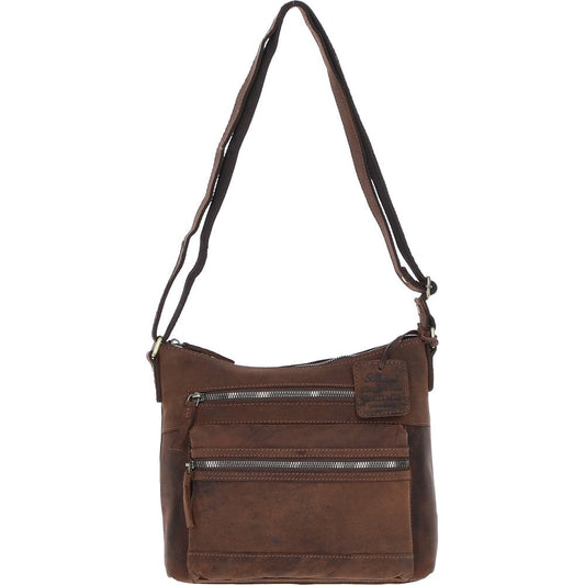 Esquire Vintage Leather Handbag Mud/brown: Gloucester