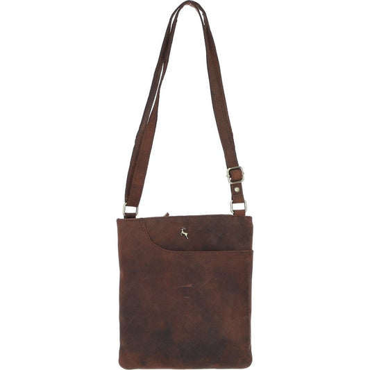 Leather Crossbody Bag Mud/brown