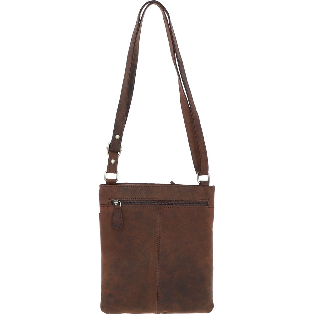 Leather Crossbody Bag Mud/brown