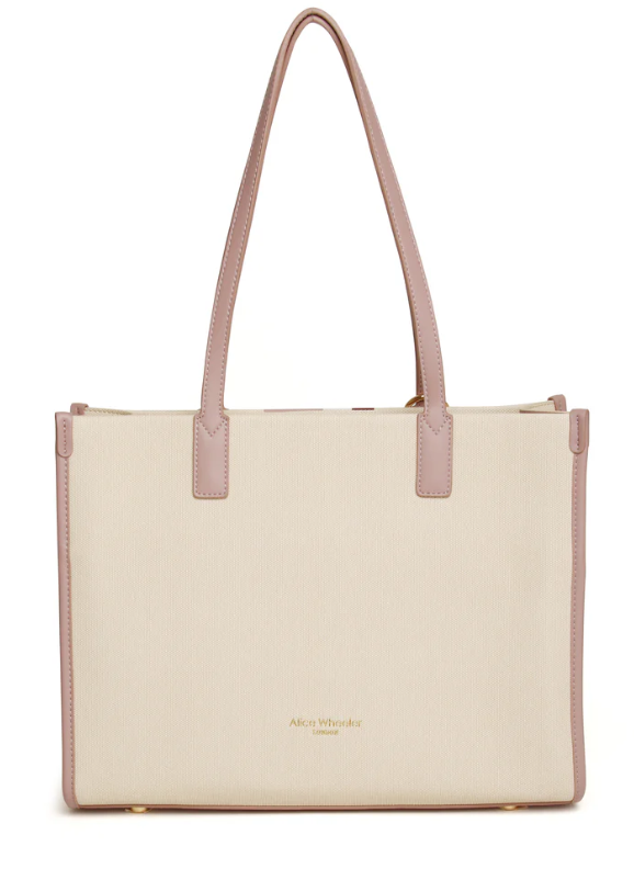Amalfi Stripe Tote Bag - Pink