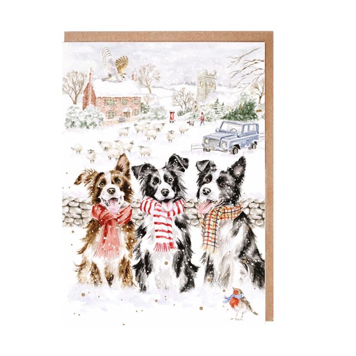 'While Shepherds Watched' Dog Christmas Card Pack