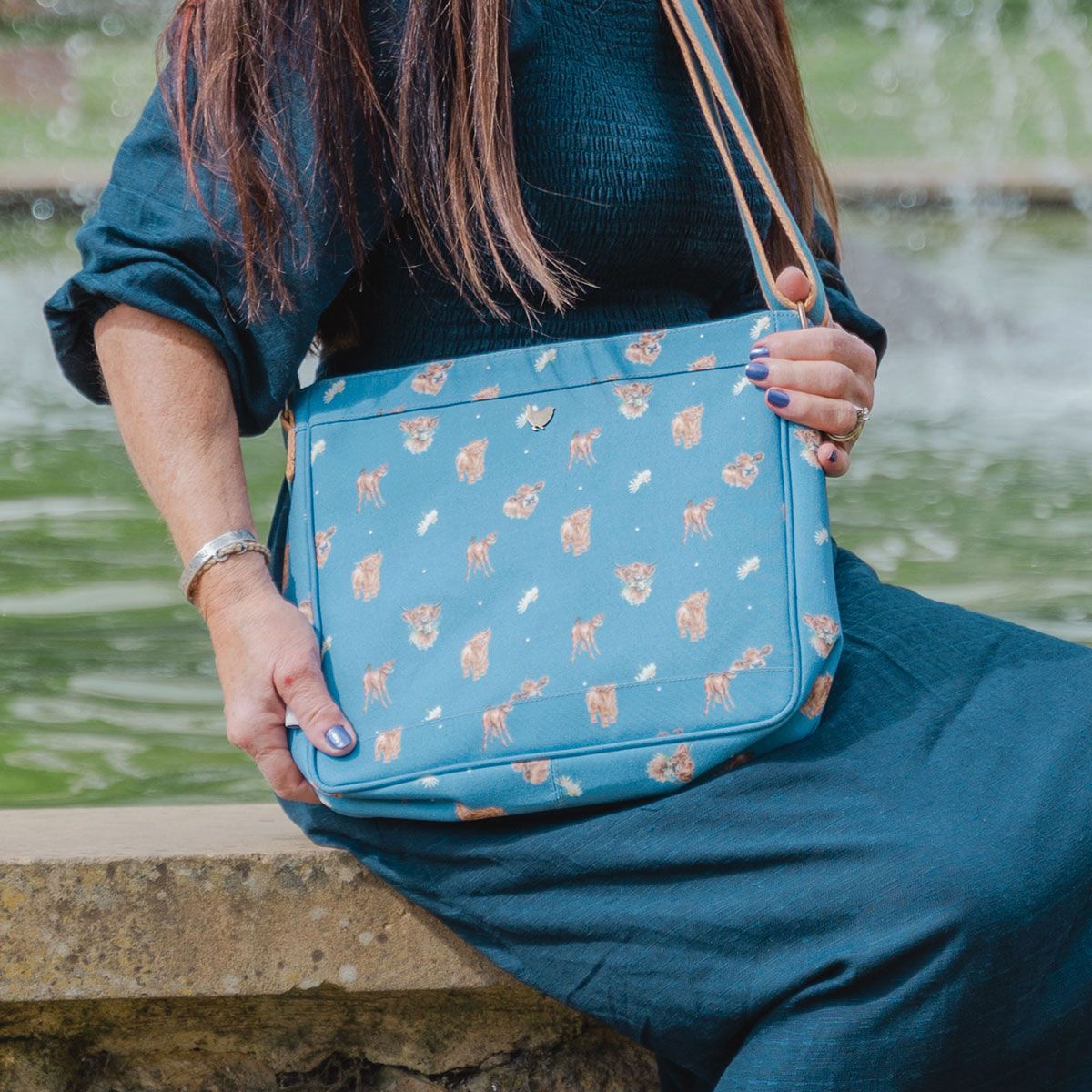 Highland Cow Cross Body Bag