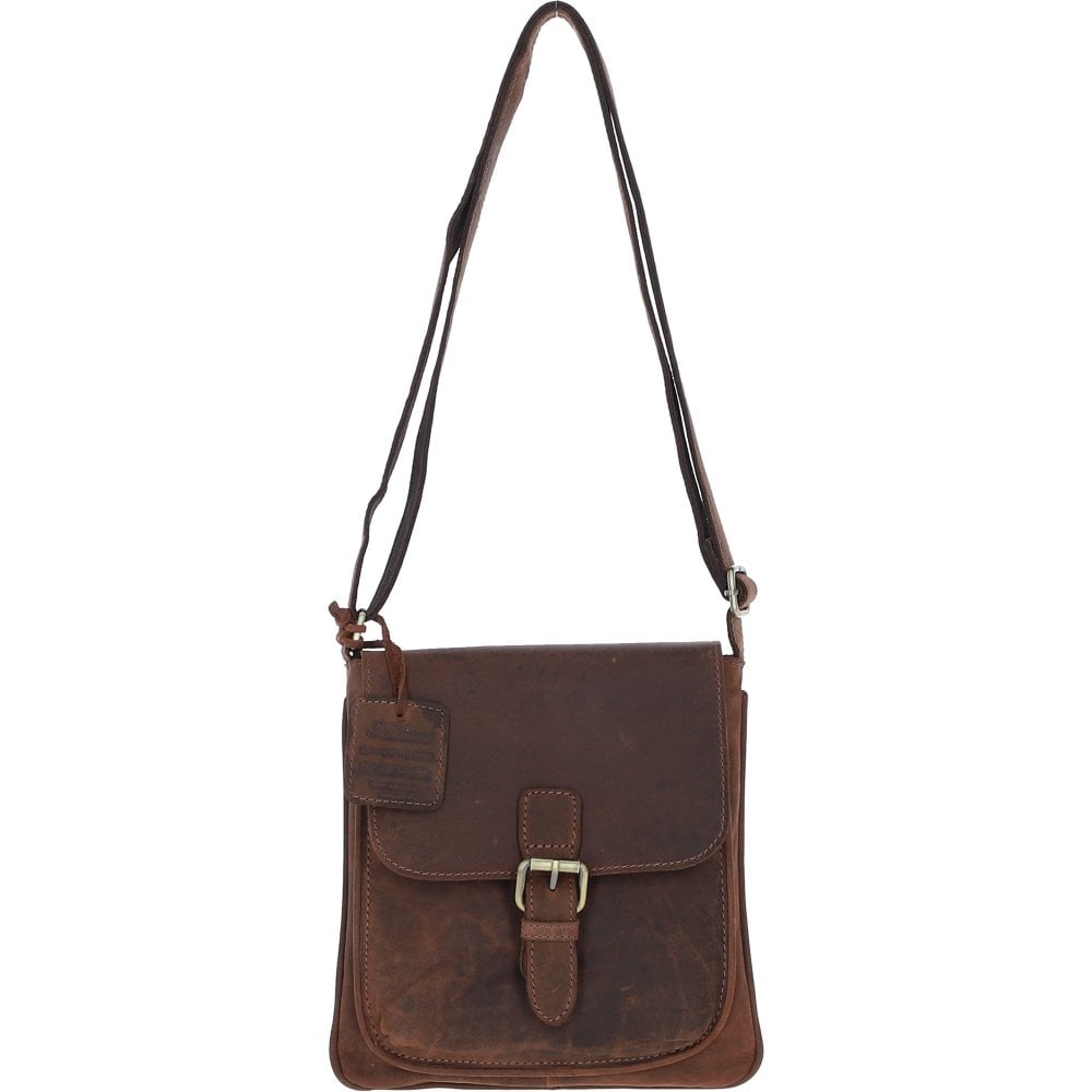 Classic Leather Crossbody Bag Mud/brown