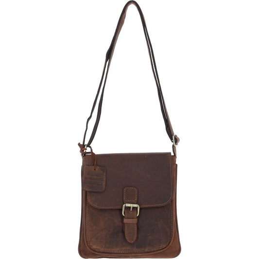 Classic Leather Crossbody Bag Mud/brown