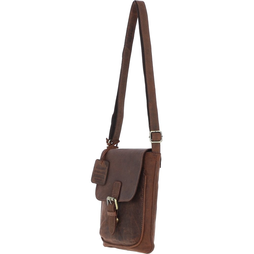 Classic Leather Crossbody Bag Mud/brown
