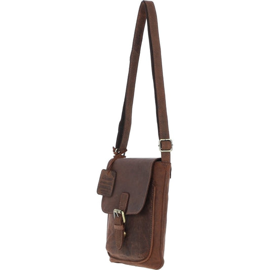 Classic Leather Crossbody Bag Mud/brown