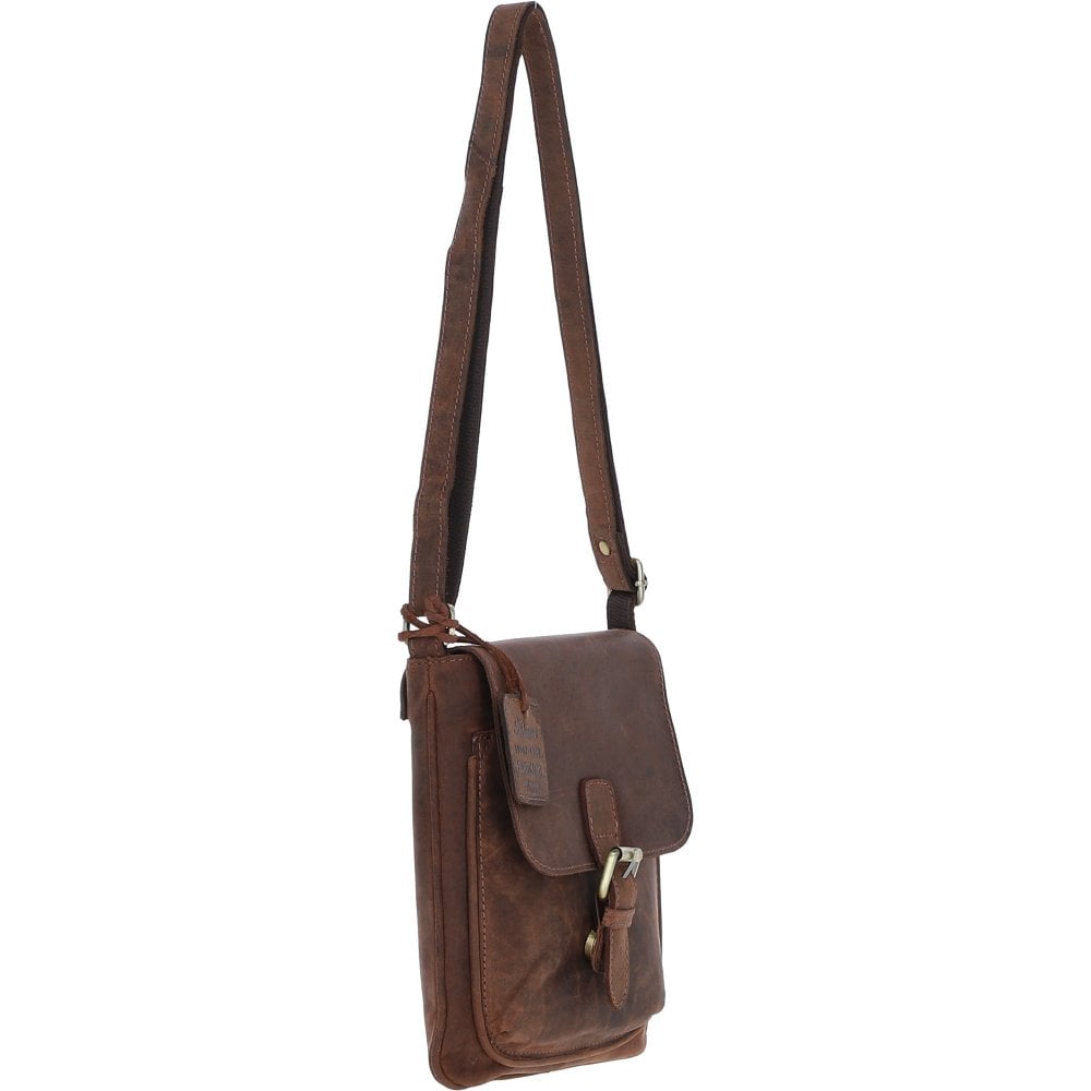 Classic Leather Crossbody Bag Mud/brown