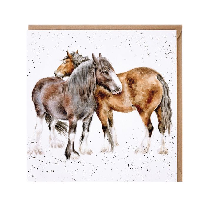 Side By Side Horse Card