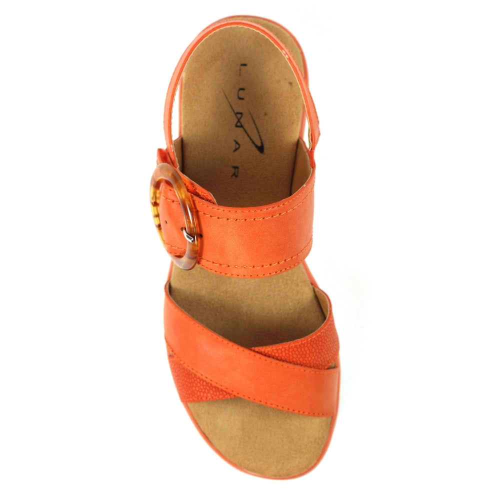 Elise Orange Sandal