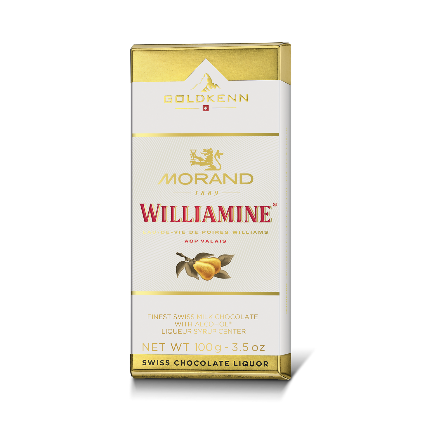 Morand Williamine Liqueur Chocolate Bar