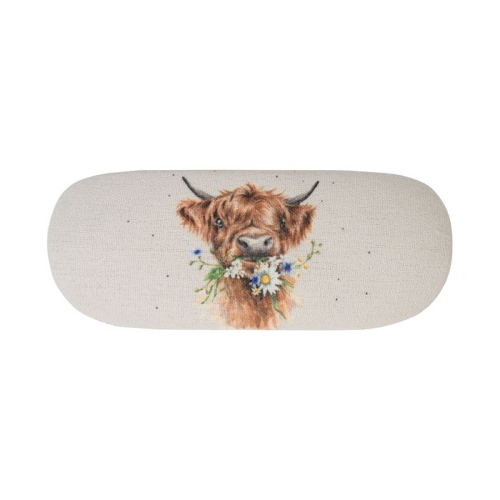 Just For Moo Highland Cow Glasses Case