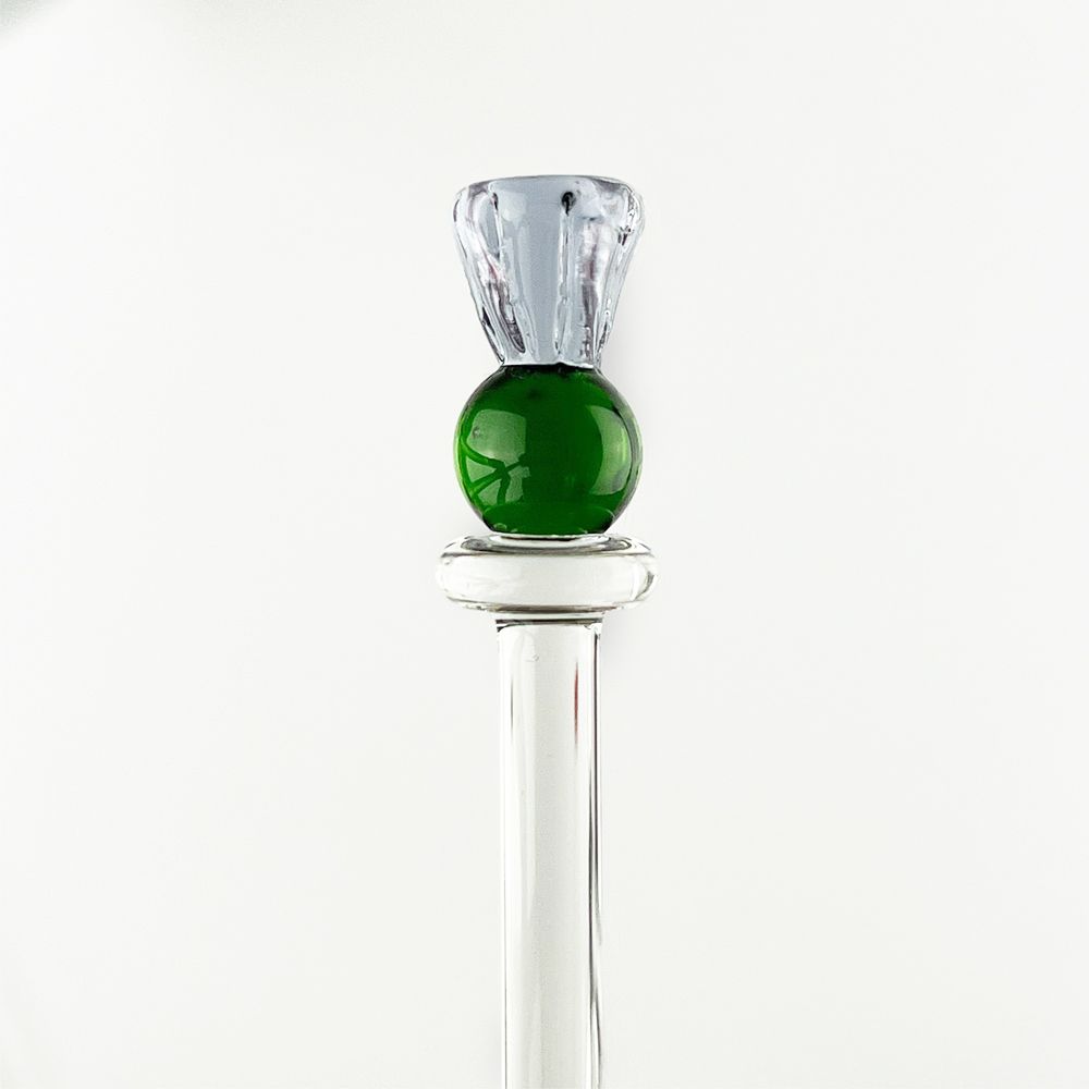 Thistle Glass Drink Stirrer