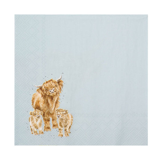 Daisy Coo Highland Cow Lunch Napkins