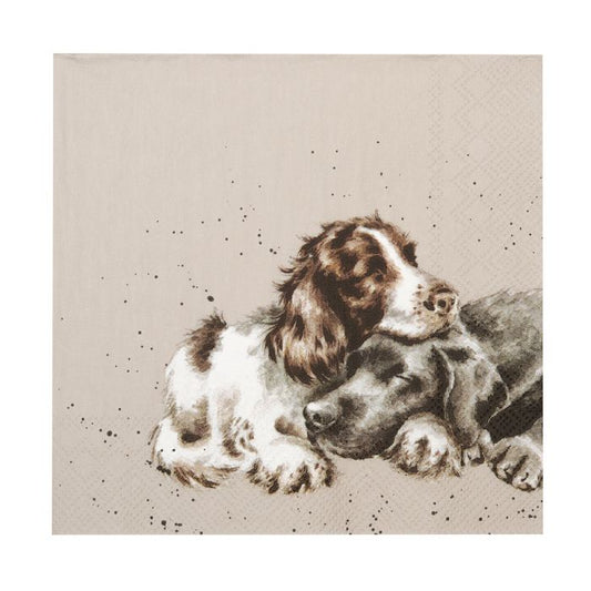 Growing Old Together Spaniel & Labrador Lunch Napkins