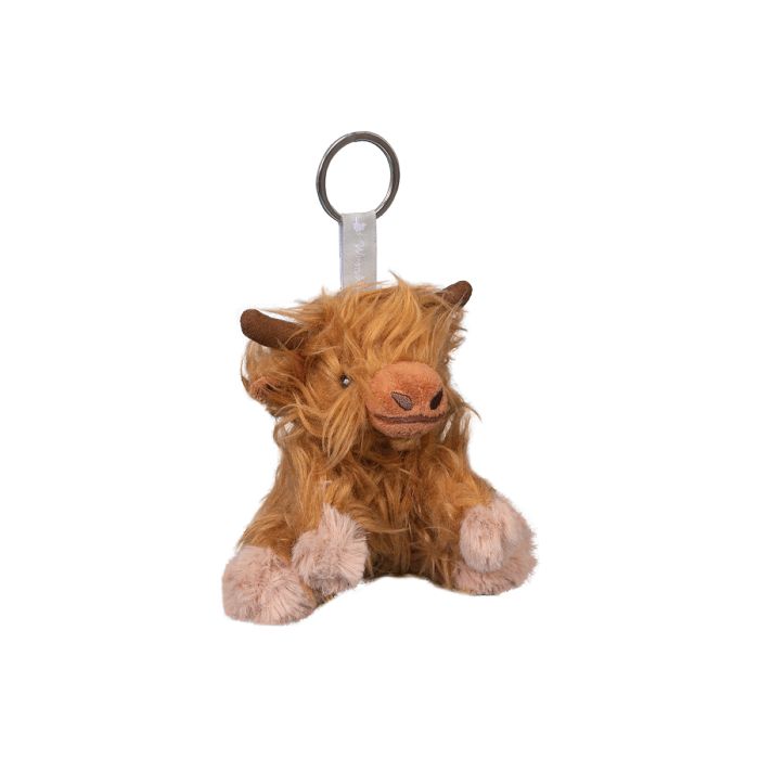 'Gordon' Highland Cow Plush Keyring