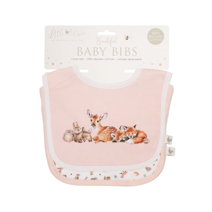 Little Forest Woodland Animals Bib Gift Set