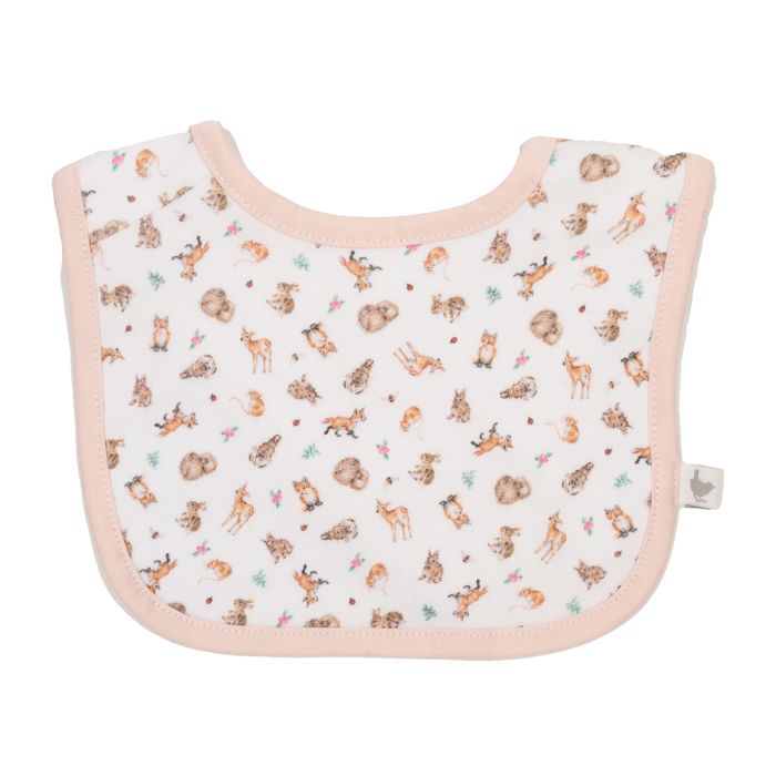Little Forest Woodland Animals Bib Gift Set