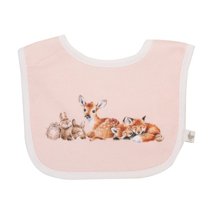 Little Forest Woodland Animals Bib Gift Set