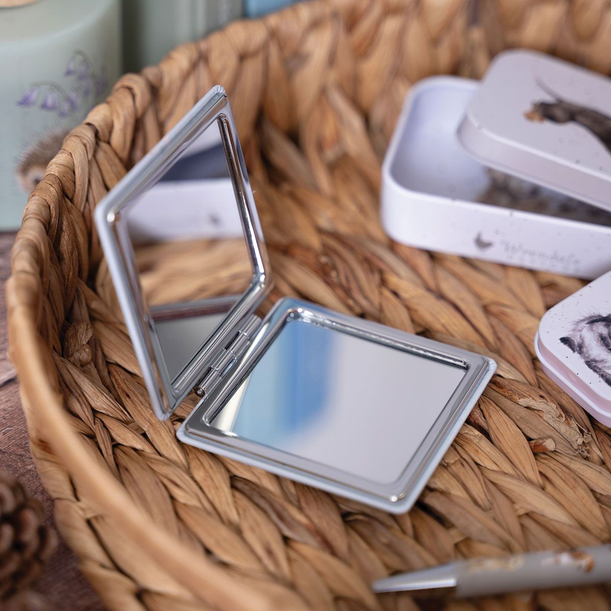 Daisy Coo Highland Cow Compact Mirror