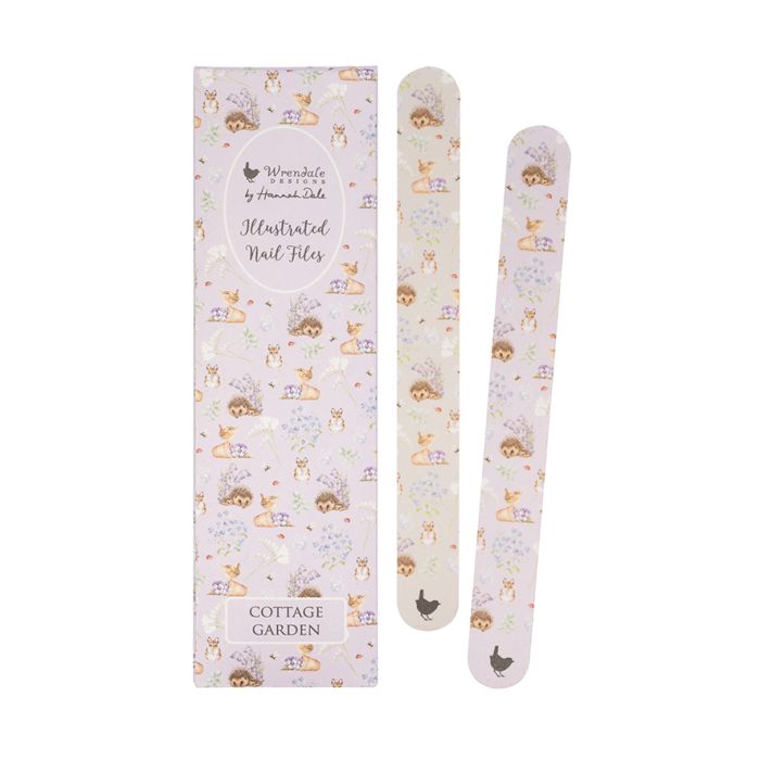 'Cottage Garden' Hedgehog and Wren Nail File Set