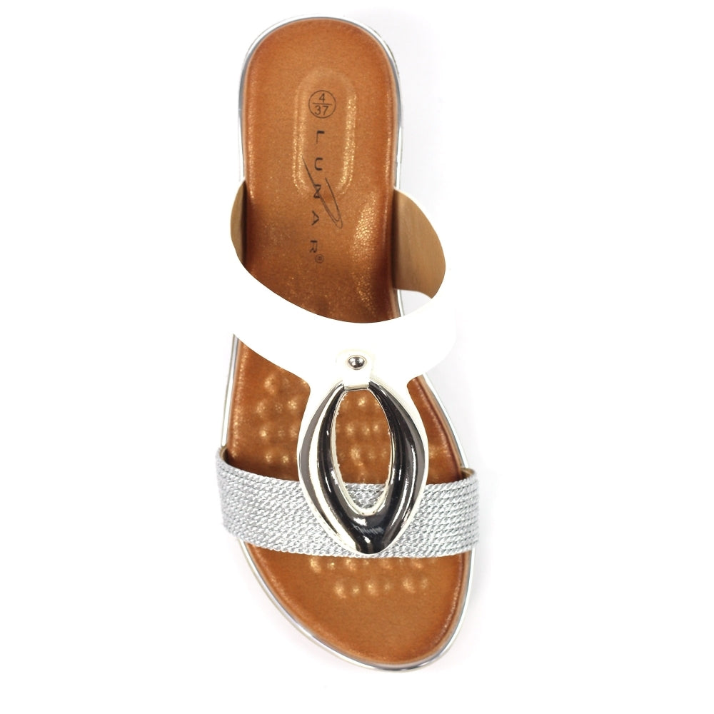 Portland White Sandal