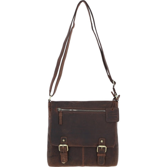 Rustic Charm Leather Handbag Mud/brown: Cheltenham