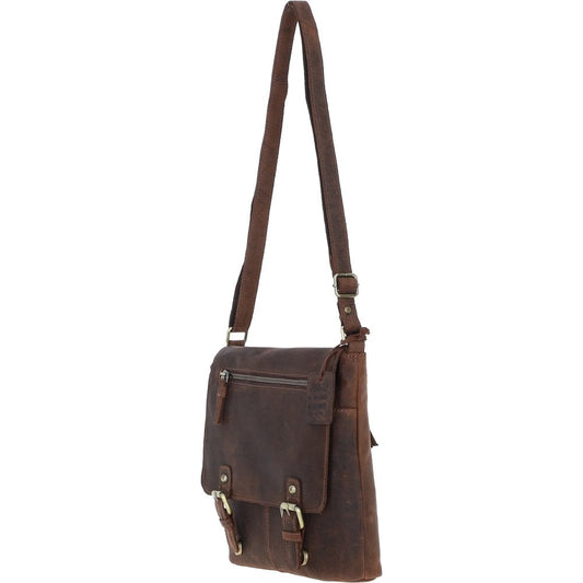 Rustic Charm Leather Handbag Mud/brown: Cheltenham