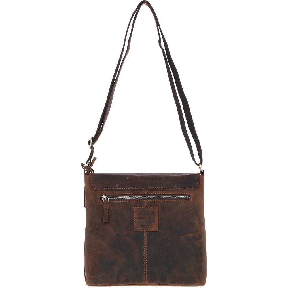Rustic Charm Leather Handbag Mud/brown: Cheltenham