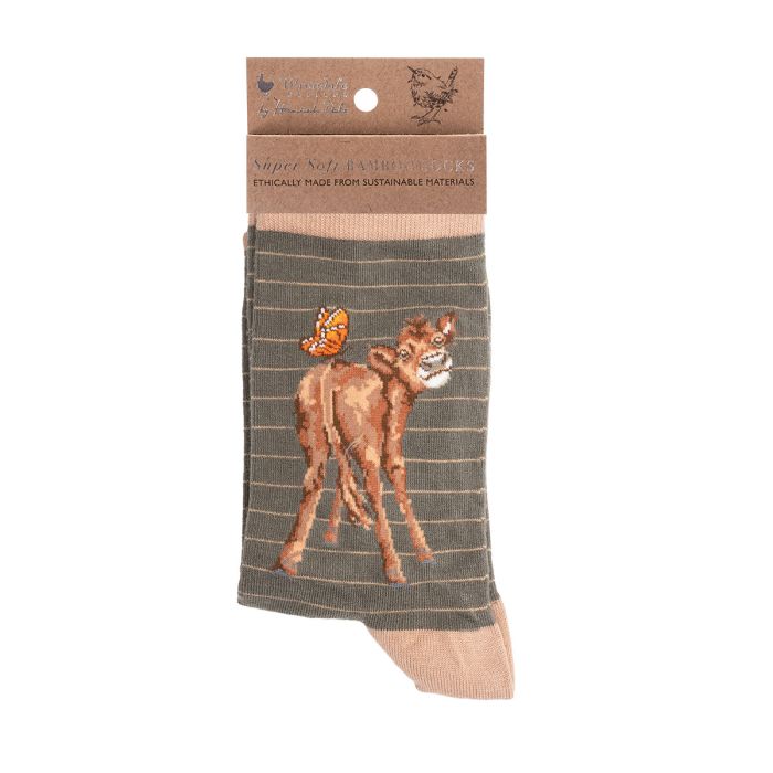 'Flutterly Fabulous' cow socks