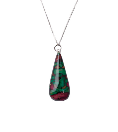 Tear Drop Heather Pendant