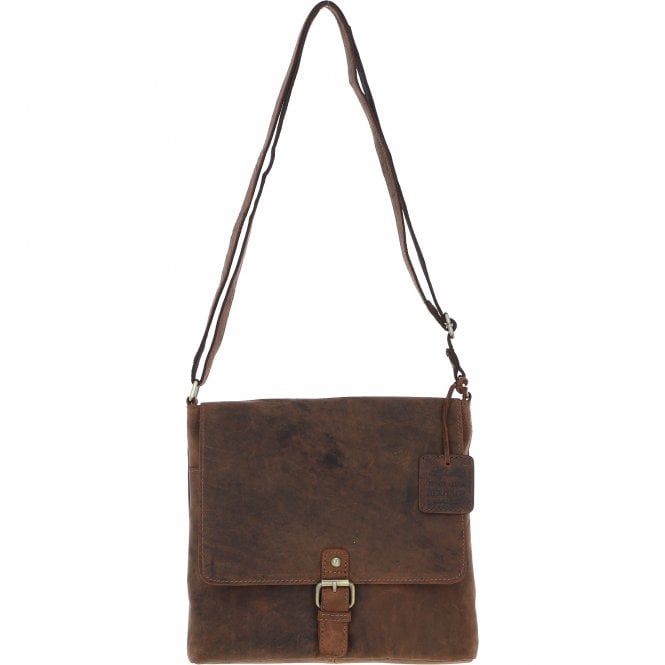 Vintage Elegance Leather Handbag Mud/brown: Malvern