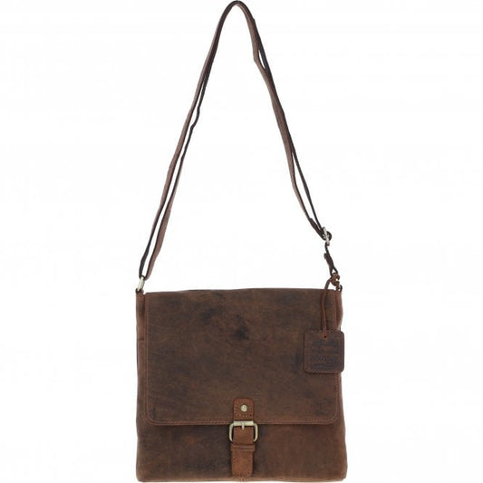 Vintage Elegance Leather Handbag Mud/brown: Malvern