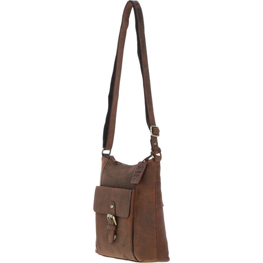 Vintage Equestrian Leather Handbag Mud/brown: Worcester