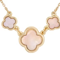 Gold 3 Flower Necklace